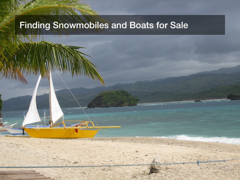 Finding Snowmobiles and Boats for Sale